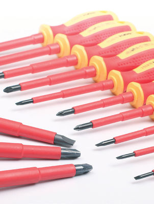 7 12 13 Piece 1000V PH PZ Vde Screwdriver Set With Case Slim Electrician Insulated Straight Slotted