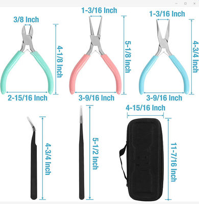 Professional Jewelry Plier Sets For Sale Carbon Steel 6 In 1 Mini DIY Hand Made