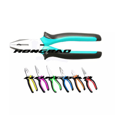 Long  Nose Electrician Insulated Combination Plier Drop Forged Soft Handle 6" 7" 8" European
