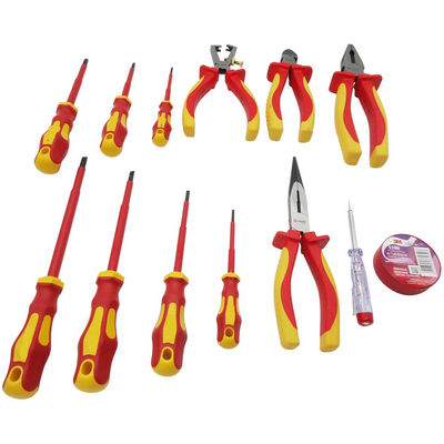 1000V Vde Screwdriver And Plier Set Insulated Hand Combination Pliers Cutting Tool