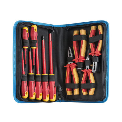 22 Pcs Pack Comfortable Soft Grip Handle 1000V VDE Tool Set AC Electric Pliers