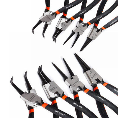 5 6 7 9&quot;  Bent Snap Ring Pliers Straight External Internal Circlip Set