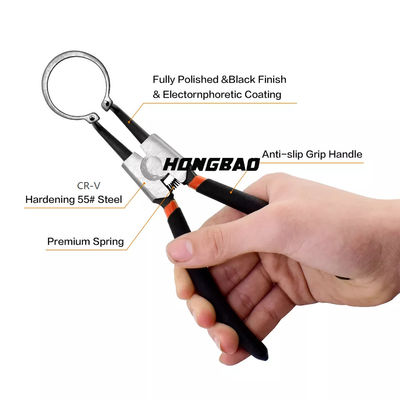 Internal And External Snap Ring Pliers Circlip Pliers Retaining 7 Inch  4PCS 5pc
