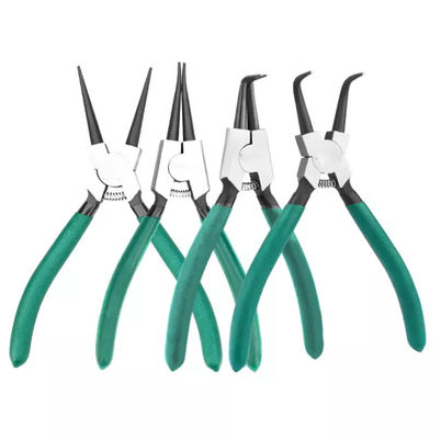 Heavy Duty External Straight Circlip Pliers Inside Bent Jaw For Ring Remover