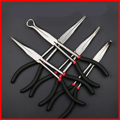11 Inch Bent Nose Pliers Long Angled Needle Nose Pliers 20 Degree Clip Curve