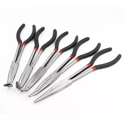 11 8-Inch End Cutting Long Reach Pliers Tools Clamping With Flat Smooth Clip