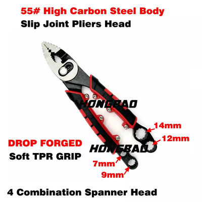 4&quot; 9-1/2 4 1/2 inch slip joint long nose pliers Combination Spanner Wrench Tip handle