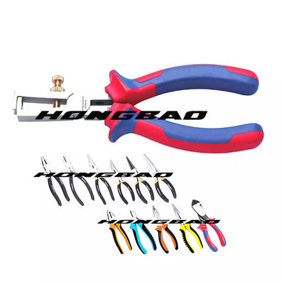 7&quot; 8&quot; Precision Long Nose Pliers 200mm 170mm 160mm Straight Side Cutter Stripping Crimp Soft Handle