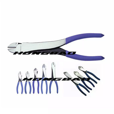 4-1/2 In. 6-1/2 7&quot; Diagonal Wire Cutters Big Head Side Cutting Bent Body Chrome Vanadium Steel