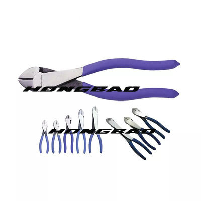4-1/2 In. 6-1/2 7&quot; Diagonal Wire Cutters Big Head Side Cutting Bent Body Chrome Vanadium Steel