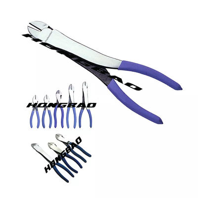 4-1/2 In. 6-1/2 7&quot; Diagonal Wire Cutters Big Head Side Cutting Bent Body Chrome Vanadium Steel