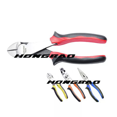 7.5&quot; Angled Diagonal Cutters Side Cutting Pliers Work In Limited Confined Space