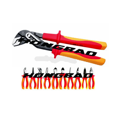 6 8&quot; Vde 1000v Tool Kit Insulated Side Cutter Long Nose Cr-V Pliers