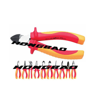 1000V VDE Insulated Tools Pliers Electrical Combination Pliers 6 7 8&quot; Ergonomic Grip Handle