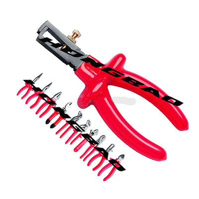7 8 &quot;1000V Insulated Dipped Handle Long Nose Pliers CR-V 1000 V AC Electrical Cutting Extra Long Nose Side Cutting Plier