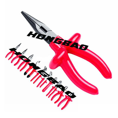 6 7 8 &quot;1000V Voltage Insulated Dipped Plastic Grip Handle Combination Pliers CR-V 1000V AC Electrical Cut Linesman Plier