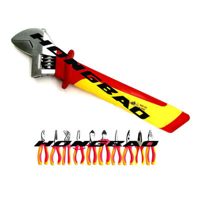 6 7 8&quot; Insulated Vde Plier Set Ergonomic Grip Handle 1000V CR-V AC Electrical Cutting Pliers