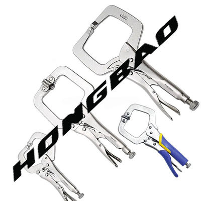 6 11 14 18'' Curved Jaw Lock Grip Plier C Type Tool C Clamp Clip Wide Deep