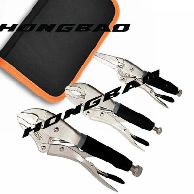 5 7 10'' 12 Inch Vise Grip Large Jaw Locking Pliers Nose Plastic Rubber TPR Handle Clamp Press