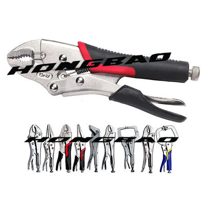 5 7 10'' 12 Inch Vise Grip Large Jaw Locking Pliers Nose Plastic Rubber TPR Handle Clamp Press