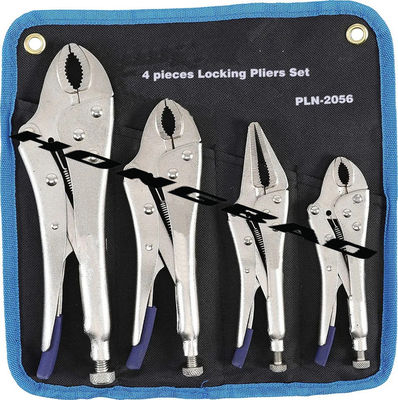5 7 10'' Curved Jaw Locking Pliers With Wire Cutter Trigger Round Opening Clamp Press Vise Grip