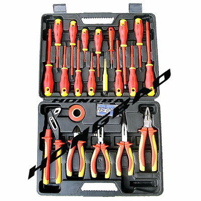 22 Pcs Pack Comfortable Soft Grip Handle 1000V VDE Tool Set AC Electric Pliers