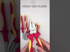 1000V Vde Hand Tool Set 200mm 8  Inch Insulated Wire Stripping Pliers Cable Crimping